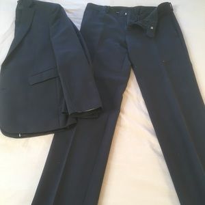 BAR III Navy Blue Slim Fit Suit - 38S, 32x30